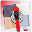 Ventuza vibranta pe acumulator 21V, 2 acumulatori 2Ah, capacitate 100 kg, diametru 150 mm, 9 trepte de viteza, Red Technic