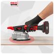 Ventuza vibranta pe acumulator 21V, 2 acumulatori 2Ah, capacitate 100 kg, diametru 150 mm, 9 trepte de viteza, Red Technic