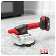 Ventuza vibranta pe acumulator 21V, 2 acumulatori 2Ah, capacitate 100 kg, diametru 150 mm, 9 trepte de viteza, Red Technic
