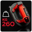 Ventuza cu acumulator si pompa de vid automata pentru sticla, faianta, gresie, diametru 200 mm, capacitate ridicare 260 kg, afișaj LCD, Red Technic