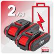 Ventuza vibranta pe acumulator 21V, 2 acumulatori 2Ah, capacitate 100 kg, diametru 150 mm, 9 trepte de viteza, Red Technic