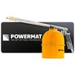 Pistol pneumatic pentru degresare si pulverizare ulei, debit 130 l/min, capacitate rezervor 0.85 litri, duza 210 mm, Powermat