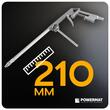Pistol pneumatic pentru degresare si pulverizare ulei, debit 130 l/min, capacitate rezervor 0.85 litri, duza 210 mm, Powermat