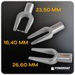 Set prese extractoare pentru pivoti, rotule, capete de bara directie auto, articulatii sferice, 16,40 x 23,50 x 26,60 mm, Powermate