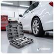 Set prese extractoare pentru pivoti, rotule, capete de bara directie auto, articulatii sferice, 16,40 x 23,50 x 26,60 mm, Powermate