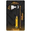 Topor din otel forjat, cu cap ciocan si tubulara de 17mm, 910 g, Powermat