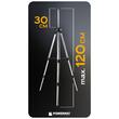 Trepied telescopic reglabil din aluminiu pentru nivela laser, 43 - 120 cm, filet 5/8", Powermat