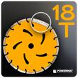 Disc diamantat segmentat pentru taiat in beton, caramida, gresie, 230x 22.2 x 2.8 mm, Powermat