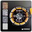 Disc diamantat segmentat pentru taiat in beton, caramida, gresie, 125 x 22.23 x 2x4 mm, Powermate