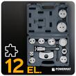 Trusa etriere pentru pistoanele de frana cu suport magnetic, 12 piese, Powermat