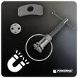 Trusa etriere pentru pistoanele de frana cu suport magnetic, 12 piese, Powermat