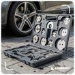 Trusa etriere pentru pistoanele de frana, cu suport magnetic, 22 piese, Powermat