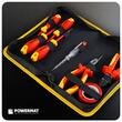 Set scule izolate cu tester de tensiune pentru electricieni, tensiune de functionare 1000 V, 8 piese, Powermat