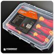 Set surubelnite izolate cu tester de tensiune pentru electricieni, tensiune de functionare 1000 V, 7 piese, Powermat