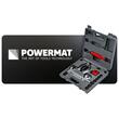 Trusa pentru bercluit si taiat conducte de frana, matrite 3/16" - 5/8", 45°, 11 piese, Powermat