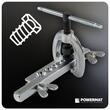 Trusa pentru bercluit si taiat conducte de frana, matrite 3/16" - 5/8", 45°, 11 piese, Powermat
