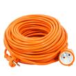 Cablu prelungitor pentru curent, lungime 40 metri,  grosime 2x1 mm, 2500 W, portocaliu, Verke