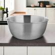 Bol universal din otel inoxidabil, vas pentru bucatarie, diametru 28 cm, argintiu, Florina
