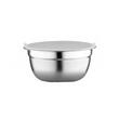 Set 3 boluri pentru bucatarie cu capac din inox, 14/16/18 cm, 6 piese, gri, Florina