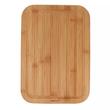 Placa, suport din bambus pentru taiat paine, cu sant pentru firimituri, 33 x 23 x 1.9 cm, bambus, Kinghoff