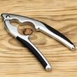 Spargator pentru nuci si alune, din inox, manere antiderapante, 17 cm, argintiu - negru, Kinghoff