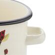 Oala din otel emailat alb, 22cm, 6l, Ladybird, Florina