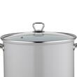 Oala din inox emailat lucios, cu capac, gri, 14l-28cm, Florina