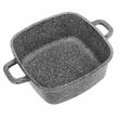 Vas cu capac pentru cuptor termorezistent din aluminiu turnat cu invelis marmorat, capacitate 2.8 litri, 20 x 20 x 9 cm, Klausberg 
