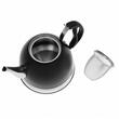 Ceainic cu sita, inox 1l, negru, Kinghoff