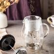 Infuzor, aparat din sticla cu piston pentru cafea, ceai, culoare cupru, capacitate 350 ml, Klausberg