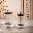 Infuzor cafea, ceai, cu piston, sticla, culoare cupru, 0,60L Klausberg