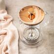 Infuzor cafea, ceai, cu piston, sticla, culoare cupru, 0,60L Klausberg