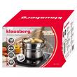Set de 3 piese, oala pentru fiert cu abur, inox, diametru 18 cm, capacitate 2.5 litri, Klausberg