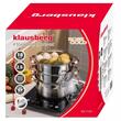 Set de 4 piese, oala pentru fiert cu abur, inox, diametru 18 cm, capacitate 2.5 litri, Klausberg