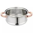 Set de 5 piese, oala pentru fiert cu abur, inox, diametru 18 cm, capacitate 2.5 litri, Klausberg