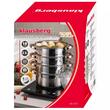 Set de 5 piese, oala pentru fiert cu abur, inox, diametru 18 cm, capacitate 2.5 litri, Klausberg