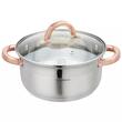 Set de 5 piese, oala pentru fiert cu abur, inox, diametru 20 cm, capacitate 3.1 litri, Klausberg