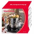 Set de 4 piese, oala pentru fiert cu abur, inox, diametru 22 cm, capacitate 4 litri, Klausberg