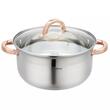 Set de 3 piese, oala pentru fiert cu abur, inox, diametru 24 cm, capacitate 5 litri, Klausberg