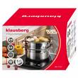 Set de 3 piese, oala pentru fiert cu abur, inox, diametru 24 cm, capacitate 5 litri, Klausberg