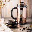 Infuzor pentru cafea, ceainic cu piston, culoare cupru, 1L, Klausberg