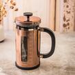 Infuzor pentru cafea, ceainic cu piston, culoare cupru, 1L, Klausberg