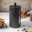 Infuzor negru de cafea si ceai, cu capac si piston 0,35 l, Klausberg