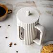 Infuzor din sticla, aparat pentru cafea, ceai  sau ierburi, capacitate 350 ml, gri, Klausberg