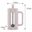 Infuzor din sticla, aparat pentru cafea, ceai  sau ierburi, capacitate 350 ml, bej, Klausberg