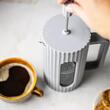 Infuzor din sticla, aparat pentru cafea, ceai  sau ierburi, capacitate 600 ml, gri, Klausberg