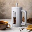 Infuzor din sticla, aparat pentru cafea, ceai  sau ierburi, capacitate 600 ml, gri, Klausberg