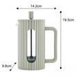 Infuzor din sticla, aparat pentru cafea, ceai  sau ierburi, capacitate 600 ml, verde, Klausberg