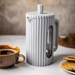 Infuzor de cafea si ceai cu capac si piston, 1l , gri, Klausberg