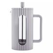 Infuzor de cafea si ceai cu capac si piston, 1l , gri, Klausberg